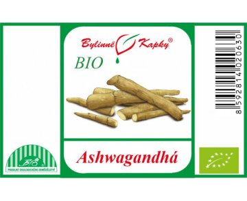 Ashwagandha BIO - ziołowe krople (nalewka) 50 ml
