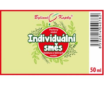 Mieszanka indywidualna (szyta na miarę) - krople ziołowe (nalewka) 50 ml