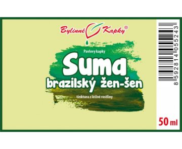 Suma - Żeń-szeń brazylijski - krople ziołowe (nalewka) 50 ml