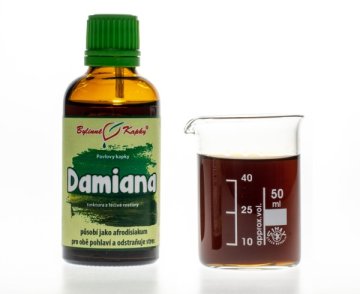 Damiana (pastela) - krople ziołowe (nalewka) 50 ml